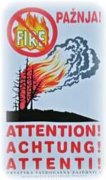Hinweisschild Brandgefahr